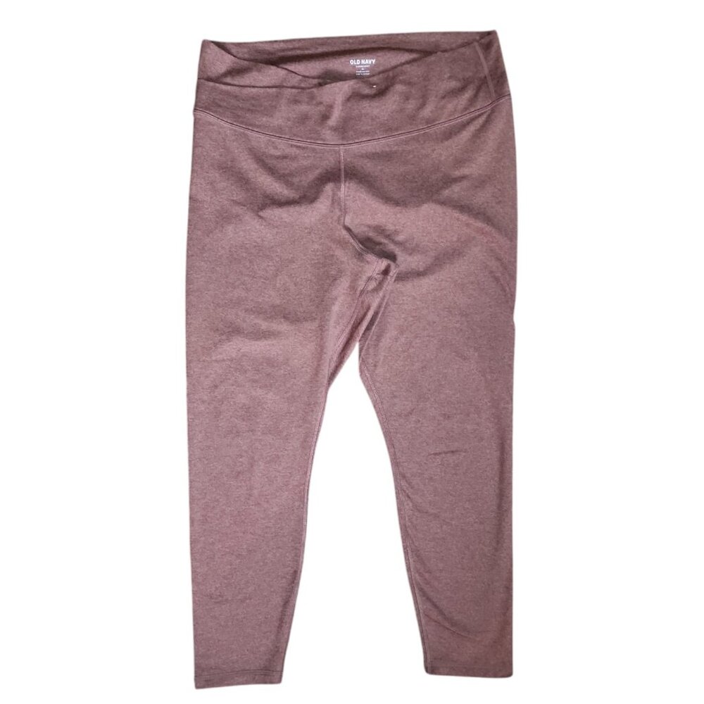 Old Navy Leggings Womens Size XL Solid Brown Cloud Comfy High Rise Pull‎ On